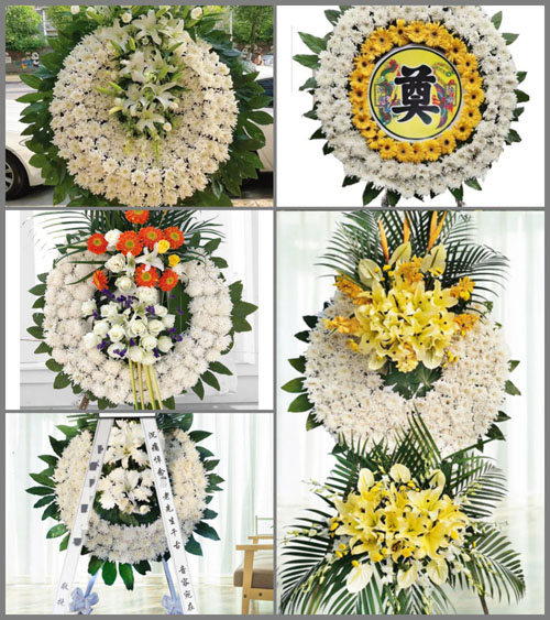 湖北孝感市安陆市陈店乡双河村花圈速递